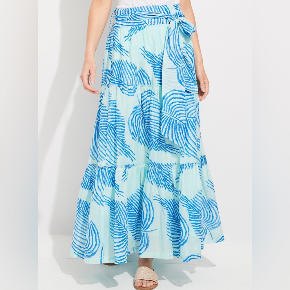 NWT Vineyard Vines Palm Frond Maxi Skirt